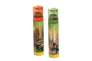 Dinosart Pencil Crayons Tubes