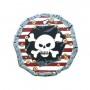 Red Stripe Pirate Shield