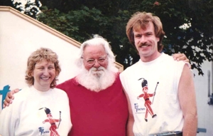 Santa Kathy  Dan at The Toy Factory