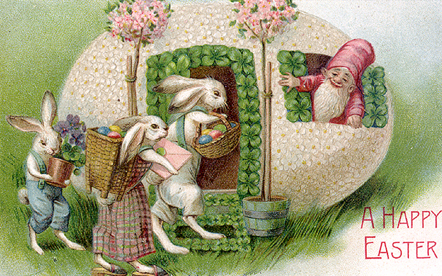 400 VINTAGE EASTER CARD