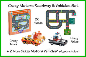 Crazy Motors Roadway & Vehicles Set Crazy Motors Roadway & Vehicles Set