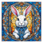 Hidden Shapes Puzzle: Gothic Blue Rabbit