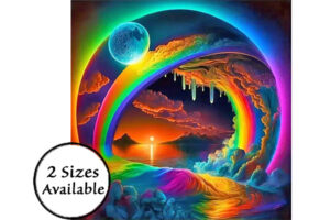 Hidden Shapes Puzzle: Aurora Rainbow