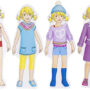 GOKI 28-Piece Magnetic Dress Up Doll