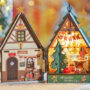 D-I-Y Miniature Twinkling Christmas Tree Cottage D-I-Y Miniature Twinkling Christmas Tree Cottage