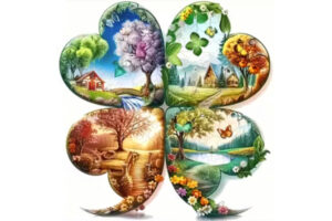 Hidden Shapes Puzzle - Four Leaf Seasons Hidden Shapes Puzzle - Four Leaf Seasons