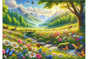 Hidden Shapes Puzzle - Alpine Meadow Hidden Shapes Puzzle - Alpine Meadow