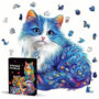 Hidden Shapes Puzzle - Beautiful Blue Cat Hidden Shapes Puzzle - Beautiful Blue Cat