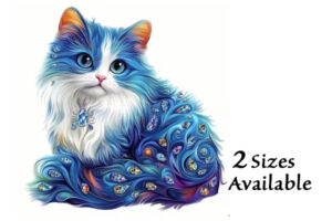 Hidden Shapes Puzzle - Beautiful Blue Cat Hidden Shapes Puzzle - Beautiful Blue Cat