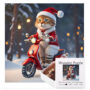 Hidden Shapes Puzzle - Christmas Scooter Kitty Hidden Shapes Puzzle - Christmas Scooter Kitty