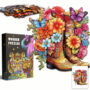 Hidden Shapes Puzzle - Cowboy Boots & Flowers Hidden Shapes Puzzle - Cowboy Boots & Flowers