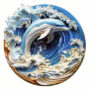 Hidden Shapes Puzzle - Dolphin & Waves Hidden Shapes Puzzle - Dolphin & Waves