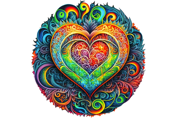 Hidden Shapes Puzzle - Intricate Heart Hidden Shapes Puzzle - Intricate Heart