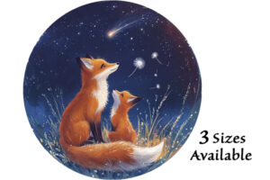 Hidden Shapes Puzzle - Stargazing Foxes Hidden Shapes Puzzle - Stargazing Foxes