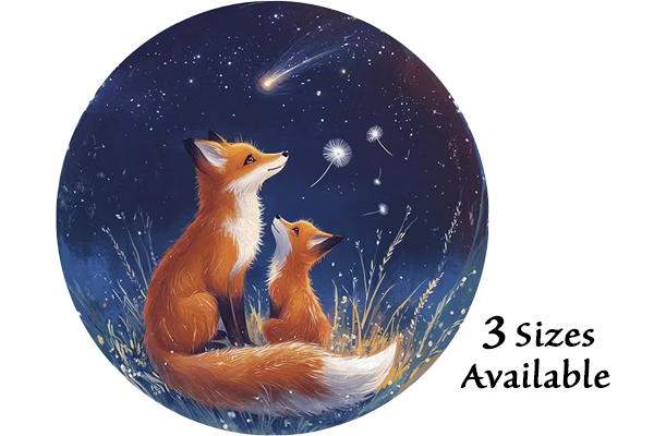 Hidden Shapes Puzzle - Stargazing Foxes Hidden Shapes Puzzle - Stargazing Foxes