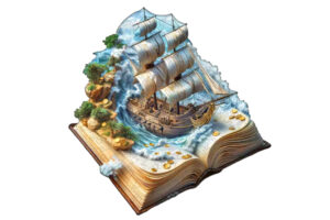 Hidden Puzzle Shapes - Sailing Ship of Stories Hidden Puzzle Shapes - Sailing Ship of Stories