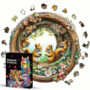 Hidden Shapes Puzzle - Cute Squirrels Hidden Shapes Puzzle - Cute Squirrels