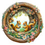 Hidden Shapes Puzzle - Cute Squirrels Hidden Shapes Puzzle - Cute Squirrels