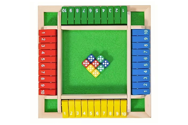 The Toy Factory Shut the Box 1-4 Player Game The Toy Factory Shut the Box 1-4 Player Game