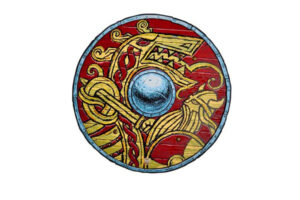 Red Viking Shield