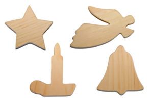 Toy Factory Wooden Christmas Ornaments
