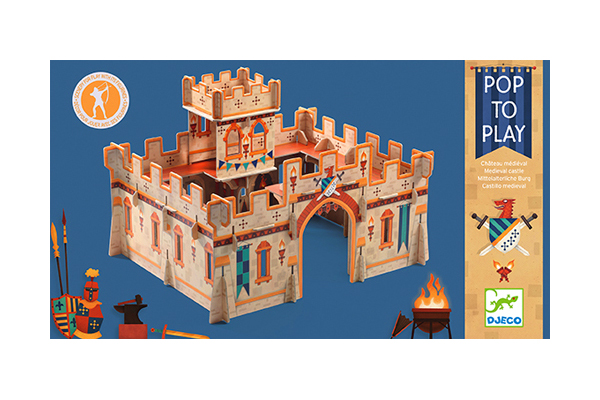 DJECO POP-TO-PLAY MEDIEVAL CASTLE