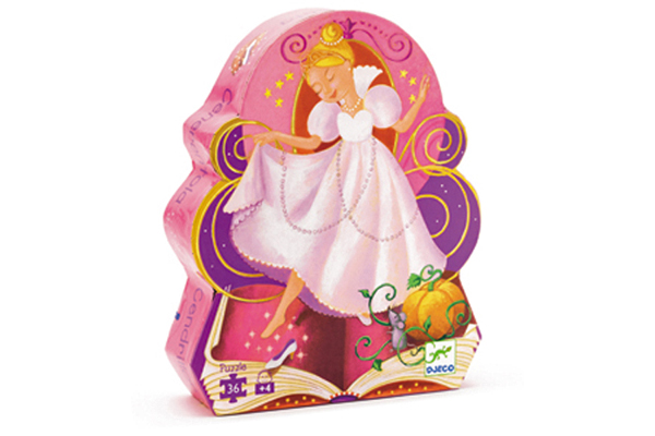 Cinderella Silhouette Puzzle by DJECO Toys - Box