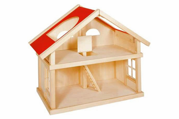2- Story Wooden Dollhouse by Goki Toys