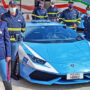 Happy Lamborghini Police Car - Real Italian Police Car