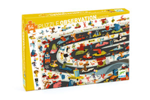 Car Rally 54 Piece Observation Puzzle by DJECO Toys