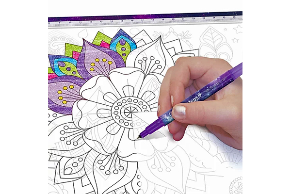 ArtCreativity Spiral Drawing Art Set for Kids - 7 Piece Kit - Includes 6-in-1 Color Pen, Drawing Templates and Sketching Pad - Unique Arts and Craft